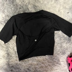 black cropped lulu swiftly